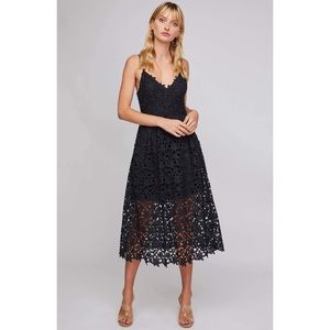 ASTR The Label Crochet Midi Dress